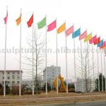 stainless steel outdoor flagpole