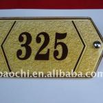 Newest Hotel amenities acrylic number sign