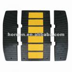 Black and yellow wheel stopper