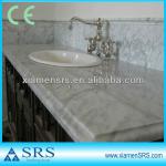 White bathroom marble vanity top