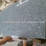 grey glowing well-polished quartz artificial stone countertop