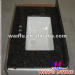 Verde Ubatuba Granite Vanity Top with Rectangular Sink