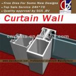 Aluminum Profile For Curtain Wall / Facade profile