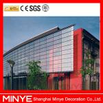 aluminum frameless curtain wall/competitive price aluminium curtain wall/curtain wall house