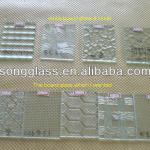 2-8mm Figured Glass Sheet Various Patterns Vailable