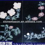 Lively flowers design granite wall