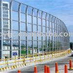 soundproof walls in environmental project made of polycarbonate sheet-