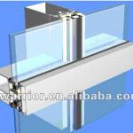 Half-exposed framing glass curtain wall