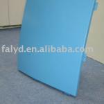 Hyperbolic aluminum solid panel with PVDF coating