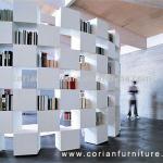SF-208 High quality Modular cube Corian room seperating shelves