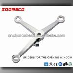 Stainless steel point-fixed Glass Wall Fittings stainless fittings,glass spider,spiders for the opening window