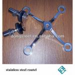 stainless steel routels, glass spider fitting