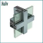 Best price extrusion aluminium profiles of 150mm Exposed frame of Curtain wall