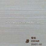 laminating woodgrain pvc film