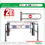 Automatic pedestrian manual swing gate for supermarket