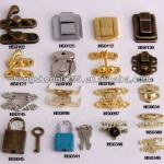 Different type decorative metal lock for jewelry box