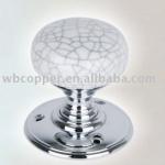 Polished chrome ceramic door knobs WB-DK025-WB-DK025