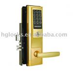 Gold electronic digital handle locks for password or code