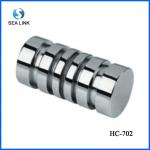 Back to back stainless steel door handle for glass