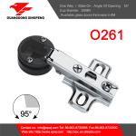 O261 Frameless Display one way cabinet glass hinges-O261 Cabinet glass hinge