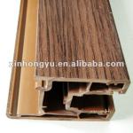 PVC Profile with wood grain foil