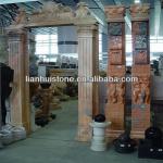 hand carving Natural Stone marble door frame (customized accept)