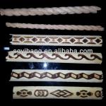 white wood trim moulding /printed trim moulding /hot pressing white wood moulding