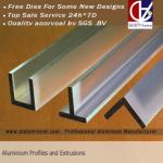 aluminum extruded channel with Kinds of surface colours and good price-YUMA005