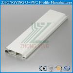 Low cost 1.5mm thickness white pvc profile for window shutter-ZY-1598