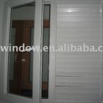 white PVC fixed shutter windows
