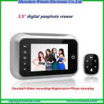 2014 Hot Sale Door Camera,Digital Door Viewer With Visual,Nightvision,Automatic detection,Video Recording