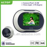 OEM/ODM 3.5inch Color reverse LCD Digital Door Eye Camera