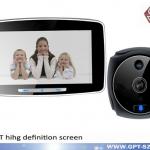 5 inch touch screen digital door viewer/camera /peephole with door bell, with picture and video (TP-K800)