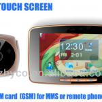 5.0&quot; touch screen digital smart door viewer with doorbell, support SIM card for phone call and MMS