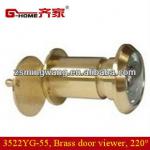 220 degree brass door viewer