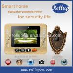 China smart home wireless door peephole viewer security hidden camera, video door phone