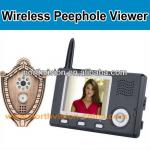 2.4GHZ wireless digital peephole with 3.5 inch lcd monitor, intercom, photo recording, doorbell