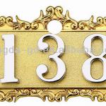 luxurious metal door numbers