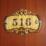 TSD-A5075 acrylic door plate, acrylic door sign plate, hotel door signs