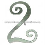 Decorative Numbers Made of Iron With Nickel Look