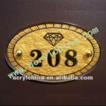 acrylic door plate or acrylic door sign plate or hotel door plate-SP-C-201312