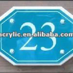 Acrylic door number signs