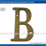 4&#39;&#39; solid brass house letter-DC-S801B