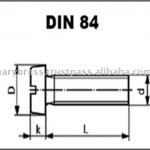 Brass bolts Din 84