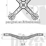 150A1 Glass Fixing Claw stainless steel glass fixing claw