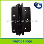 Black plastic fence hinge with spring
