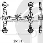 250B1 stainless steel glass fittings