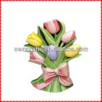 Newly coming flower design handmade resin decorative door stops