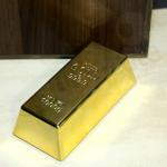 Business Promotion Gift Gold bullion paper weight and door stop
