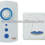 AC 220V or 110V 86 box button wireless door bell with one LED in receiver